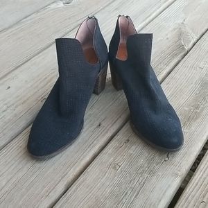 Lucky Brand Black Ankle Boots